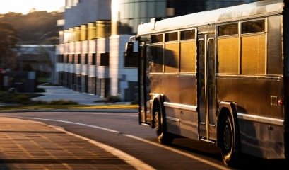 Bus Driving Street